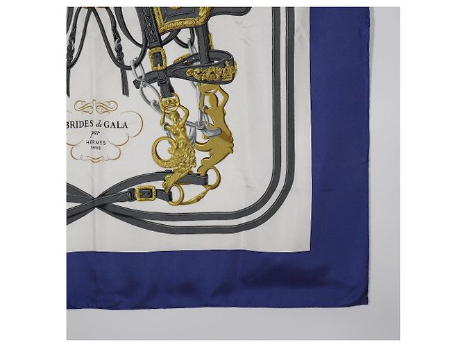 Hermès Hermes Silk Scarf Brides de Gala Blue - view 5
