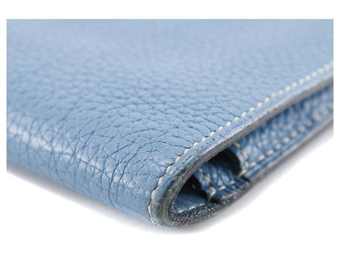 Portafoglio lungo GM Togo Dogon di Hermès Blu - vista 4