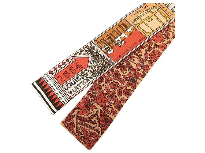 Bufanda de seda bandeau Louis Vuitton M70856 Castaño - vista 3