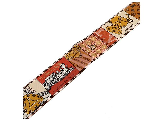 Bufanda de seda bandeau Louis Vuitton M70856 Castaño - vista 5