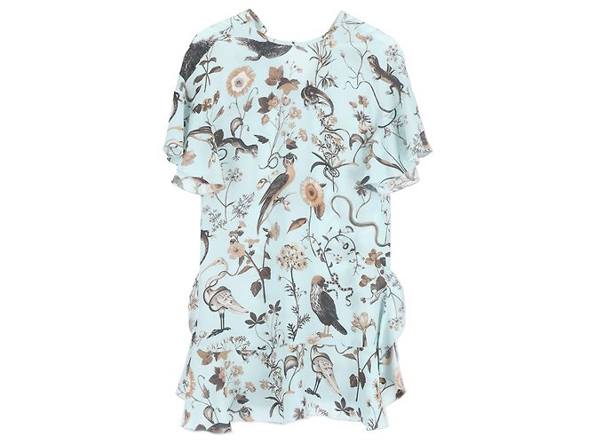 Vestido Mini Impreso Red Valentino en Poliéster Turquesa - vista 2