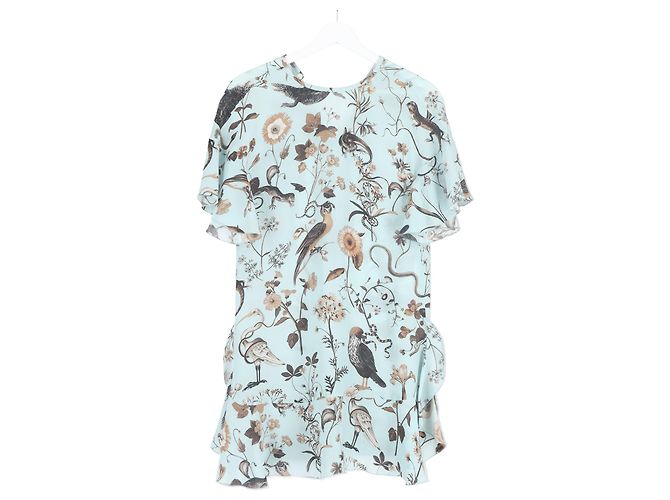 Vestido Mini Impreso Red Valentino en Poliéster Turquesa - vista 5