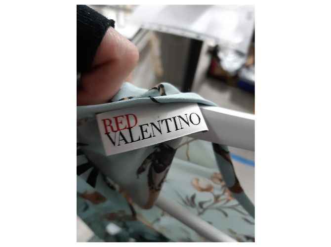 Vestido Mini Impreso Red Valentino en Poliéster Turquesa - vista 6