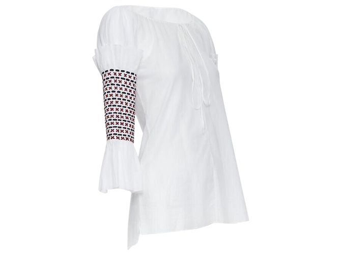 Top off shoulder con maniche arricciate di Rosie Assoulin - vista 3