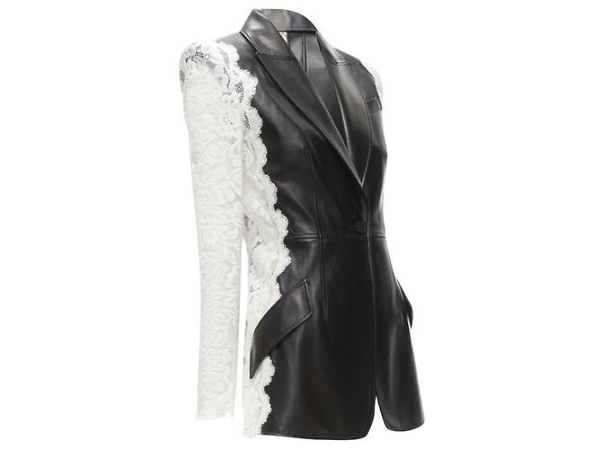 Blazer con bordo in pizzo Alexander McQueen - vista 4