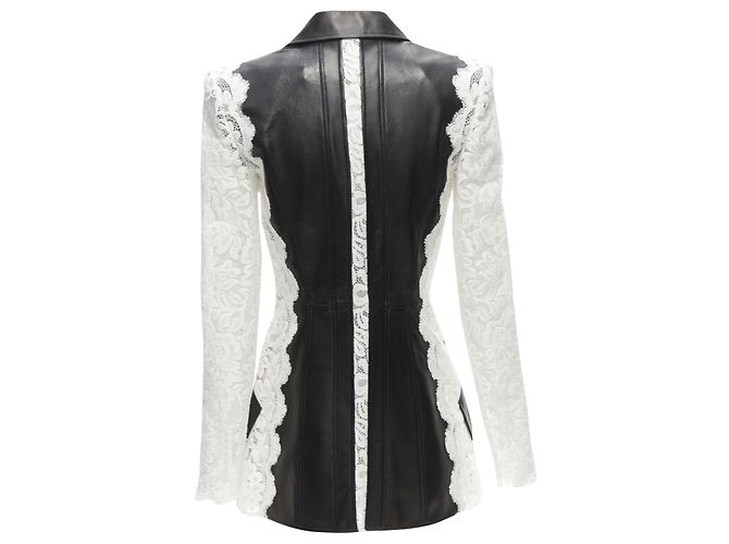 Blazer con bordo in pizzo Alexander McQueen - vista 6