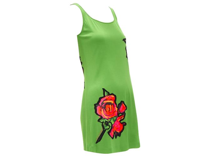 Louis Vuitton Graffiti Pop Rose Mini-Kleid Grün - Ansicht 3