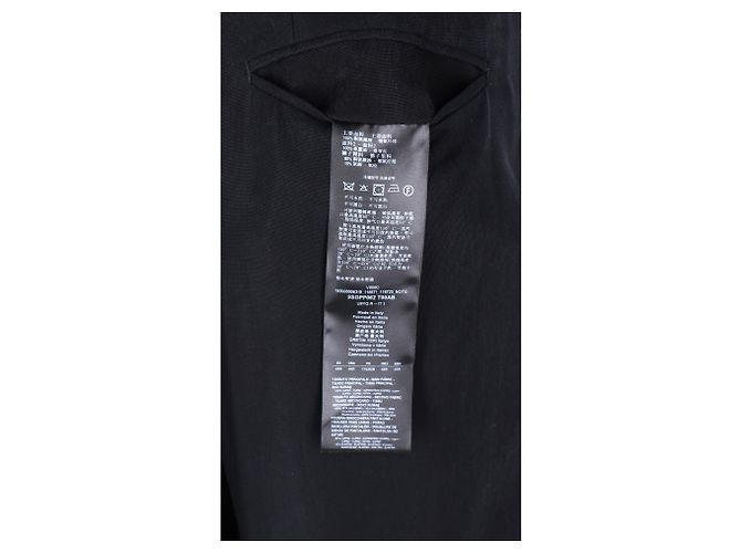 Pantaloni a gamba larga Giorgio Armani in cupro nero - vista 10