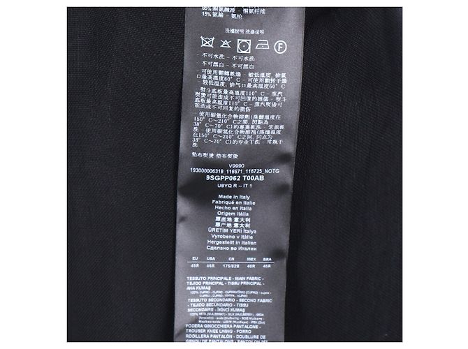 Pantaloni a gamba larga Giorgio Armani in cupro nero - vista 5