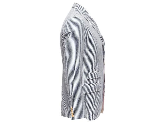 Blazer de algodão seersucker listrado Junya Watanabe Man - vista 4