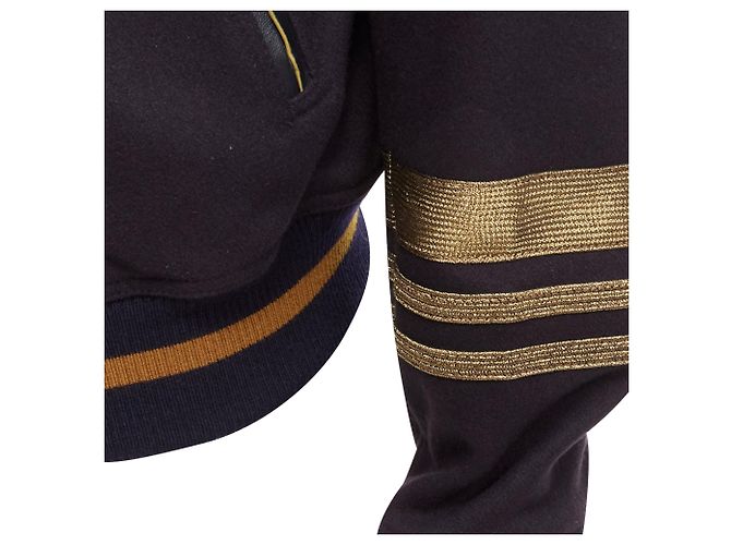 Dolce & Gabbana virgin wool military trim cuffed bomber jacket - view 2