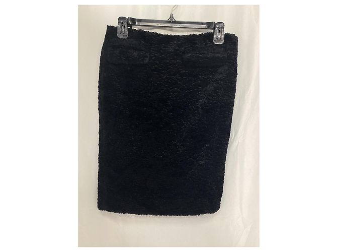 Falda lápiz midi de piel sintética en viscosa negra de Acne Studios Negro - vista 5