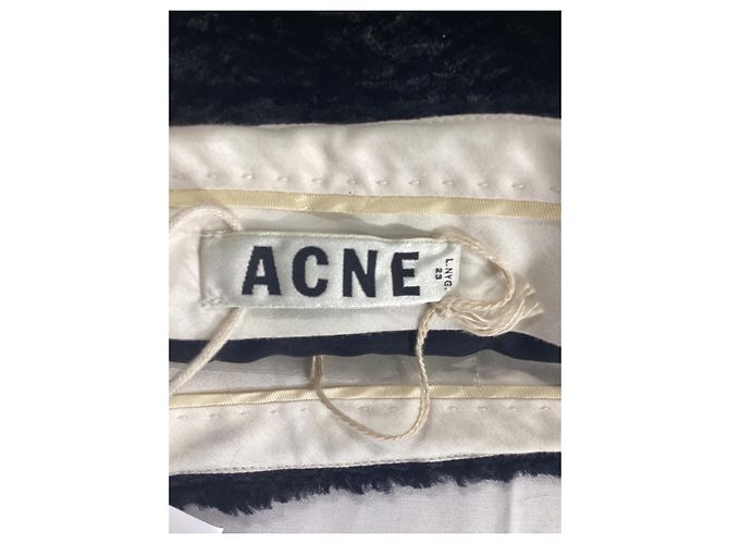 Falda lápiz midi de piel sintética en viscosa negra de Acne Studios Negro - vista 7