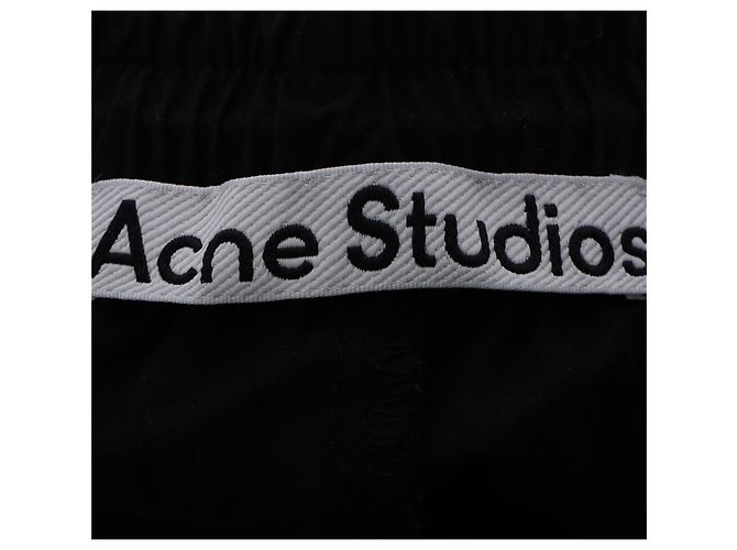 Acne Studios gerade Jogginghosen aus schwarzem Polyester - Ansicht 4