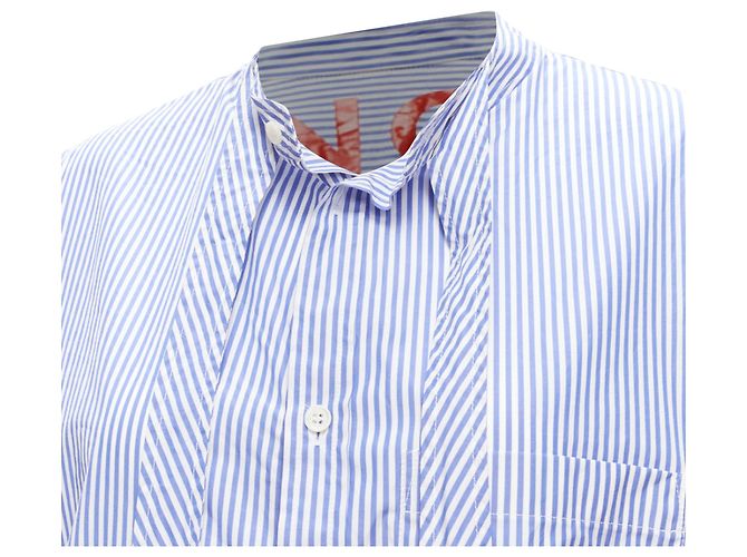 Camisa oversized a rayas con logo BB de Balenciaga Demna - vista 2