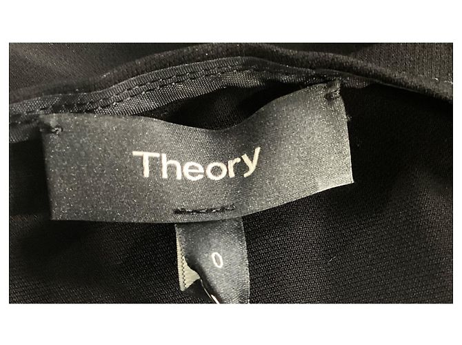 Macacão sem mangas de perna larga Theory em viscose preta Preto - vista 9