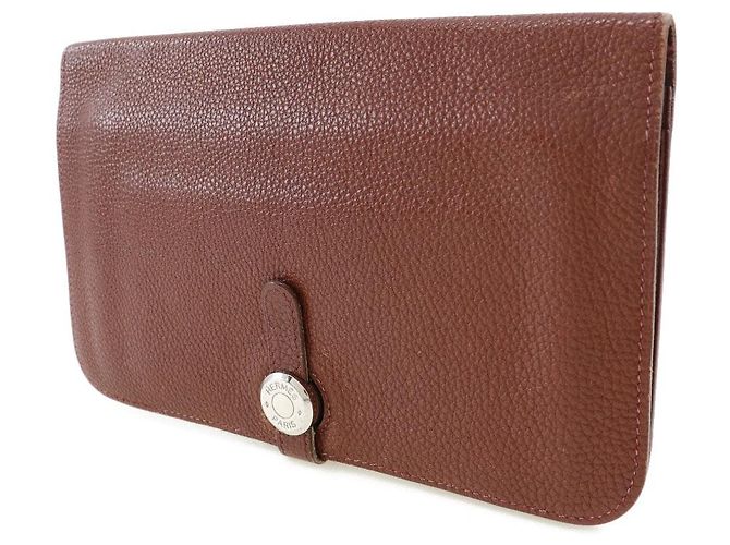 Hermès Portafoglio Lungo GM Dogon Bordeaux Hermes Marrone - vista 2