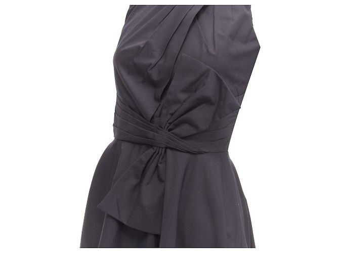 Prabal Gurung cotton bow detail high waist dress Black - view 2
