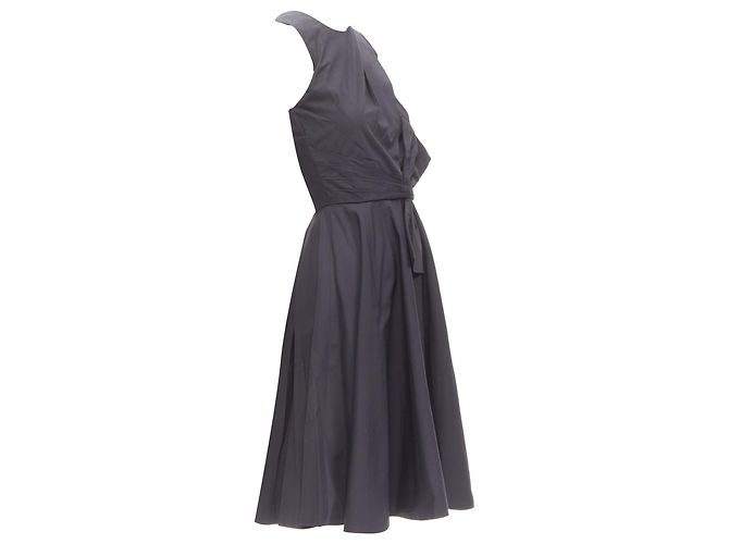 Prabal Gurung cotton bow detail high waist dress Black - view 3