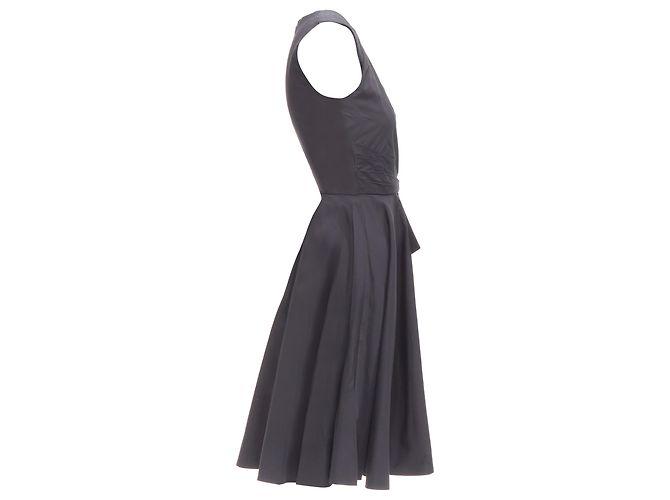 Prabal Gurung cotton bow detail high waist dress Black - view 4