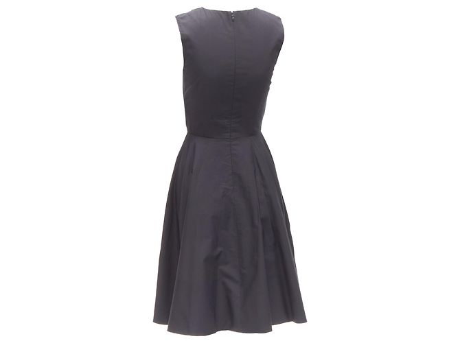 Prabal Gurung cotton bow detail high waist dress Black - view 5