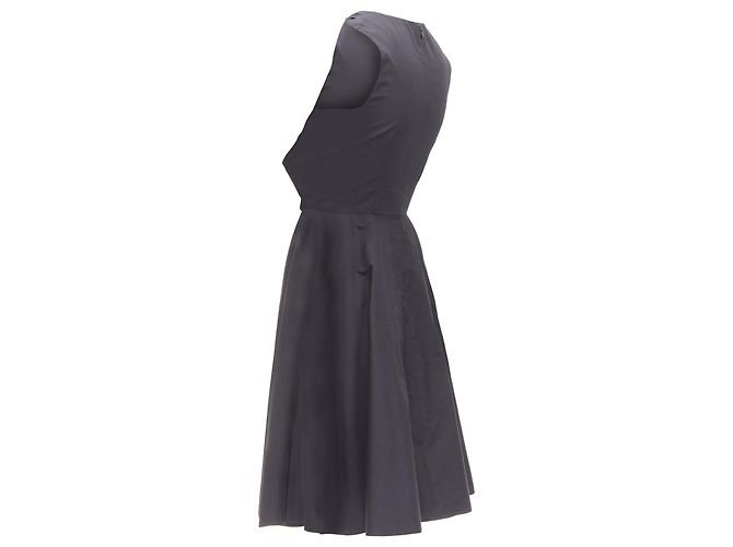 Prabal Gurung cotton bow detail high waist dress Black - view 6