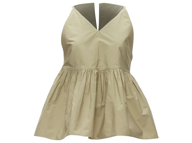 Top safari in cotone con scollo a V e spalline sottili Sofie D'hoore - vista 3