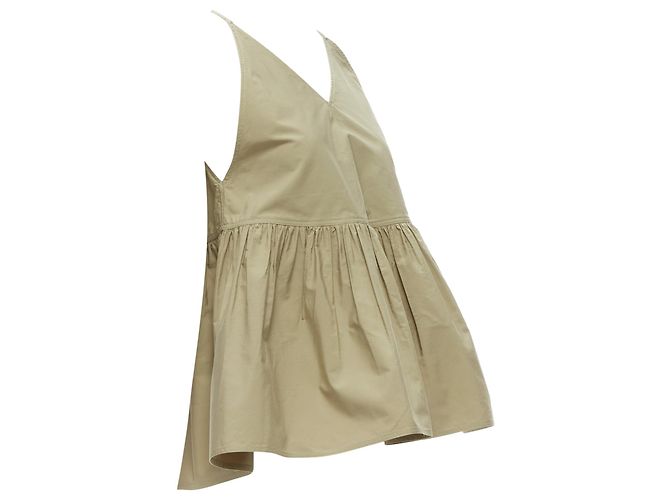 Top safari in cotone con scollo a V e spalline sottili Sofie D'hoore - vista 4