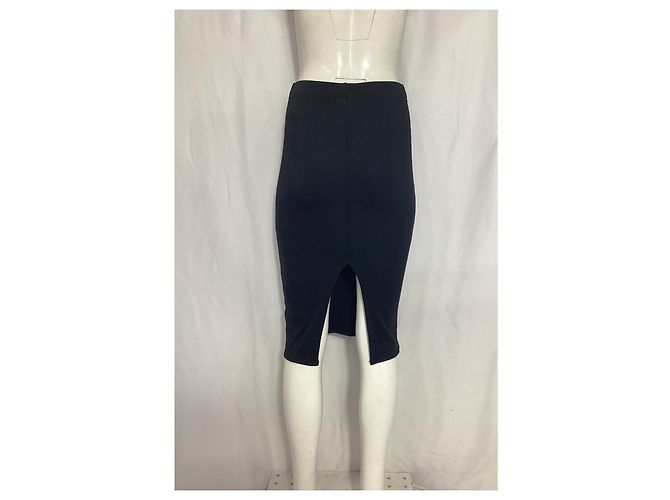 Falda ajustada hasta la rodilla en nylon negro Anine Bing - vista 3