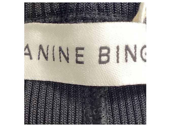 Falda ajustada hasta la rodilla en nylon negro Anine Bing - vista 5