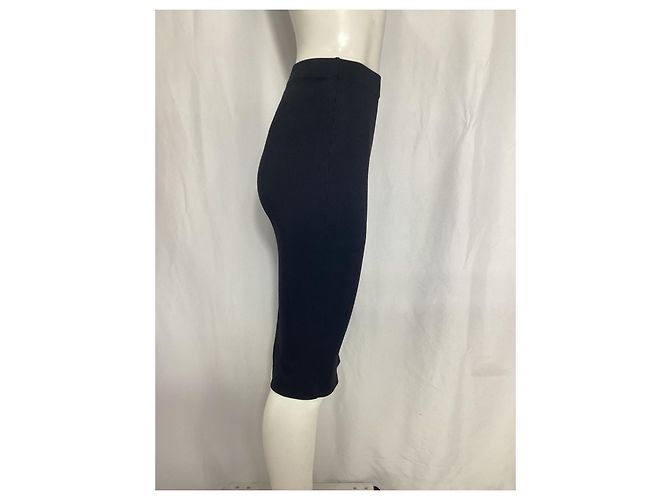 Falda ajustada hasta la rodilla en nylon negro Anine Bing - vista 7