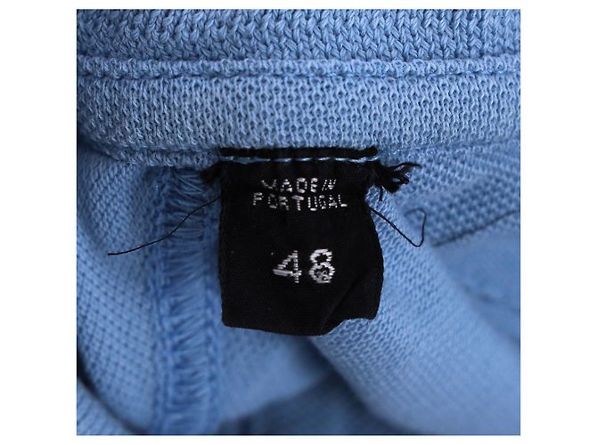 Polo a maniche corte Piqué Tom Ford in cotone blu Blu chiaro - vista 6