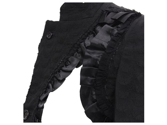 Comme Des Garcons Bad Taste ruffle cut out deconstructed blazer - view 2