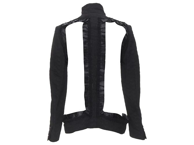 Comme Des Garcons Bad Taste ruffle cut out deconstructed blazer - view 6
