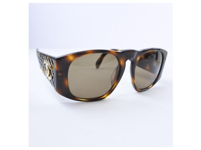 Gafas de sol de plástico Chanel 1450 91235 Castaño - vista 5