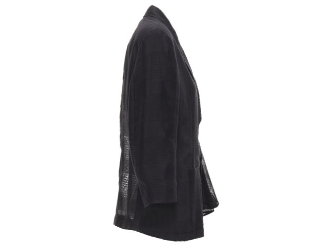 Comme Des Garcons Chaqueta blazer de tul a cuadros con volantes de Comme Des Garçons - vista 4