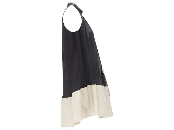 Tibi patch pocket buckle halter A-line dress - view 4