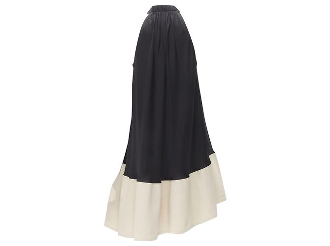 Tibi patch pocket buckle halter A-line dress - view 5