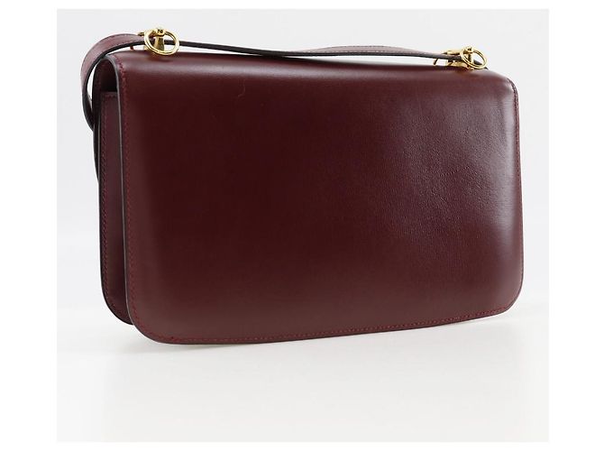 Hermès Bolso de Hombro Hermes Dolly en box calf 2way Roja - vista 3