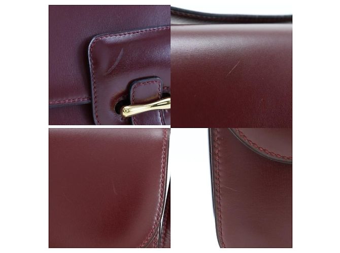 Hermès Bolso de Hombro Hermes Dolly en box calf 2way Roja - vista 6