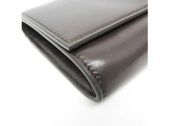 Cartera larga Triangle Turnlock de Bottega Veneta Marrón oscuro - vista 7
