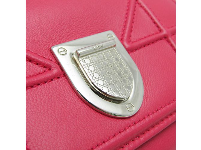 Cartera de cuero para mujer DIORAMA S0617PNAG de Christian Dior Rosa - vista 9