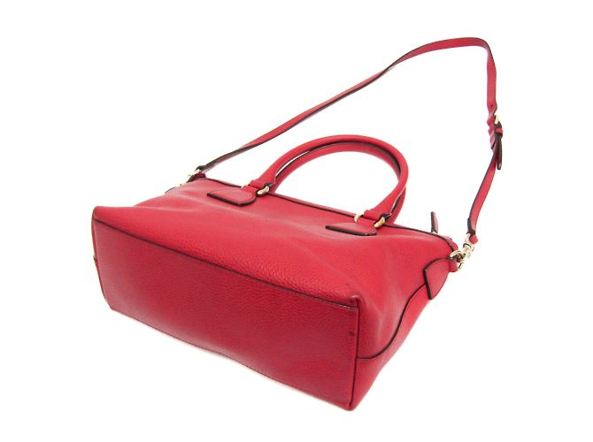 Gucci Interlocking G 449659 Damen Lederhandtasche Rot - Ansicht 2