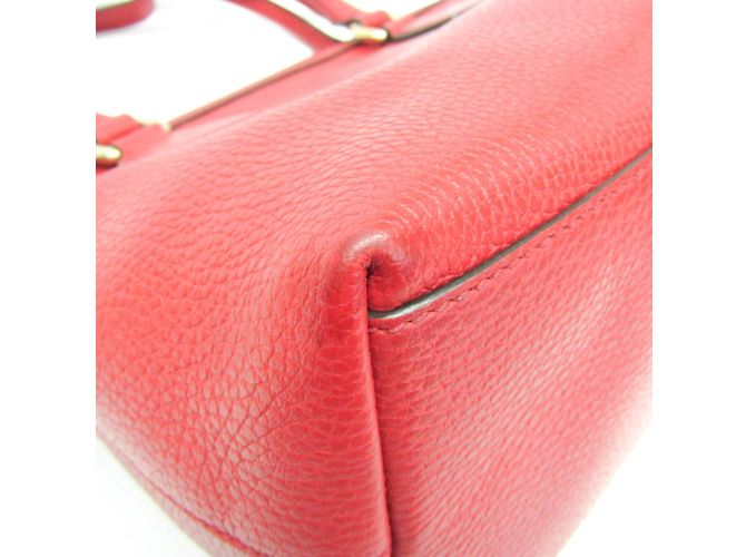 Gucci Interlocking G 449659 Damen Lederhandtasche Rot - Ansicht 4