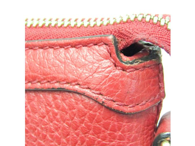 Gucci Interlocking G 449659 Damen Lederhandtasche Rot - Ansicht 6