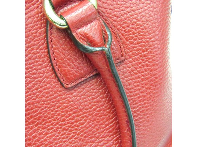 Gucci Interlocking G 449659 Damen Lederhandtasche Rot - Ansicht 9