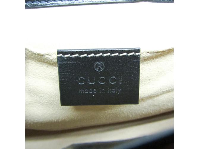 Borsa a spalla Gucci Interlocking G Chain Nero Rosso - vista 11