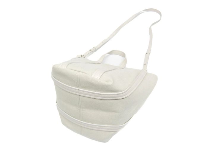 Borsa Balenciaga EVERYDAY 2.0 SMALL SORTH SOUTH Bianco - vista 2