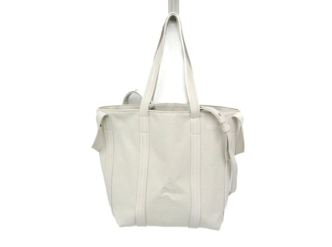Borsa Balenciaga EVERYDAY 2.0 SMALL SORTH SOUTH Bianco - vista 9