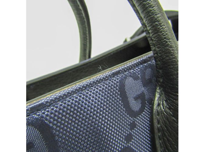 Borsa Gucci OFF THE GRID 696042 Nero Blu navy - vista 6